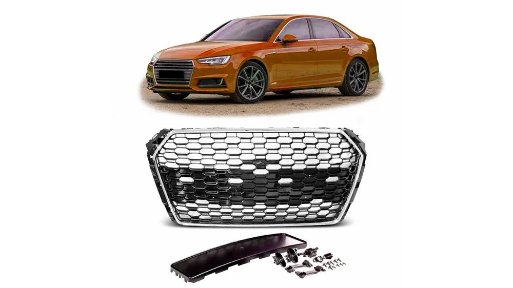 Hit sprzedażowy | Grill Audi A4 B9 Chrome & Black PDC