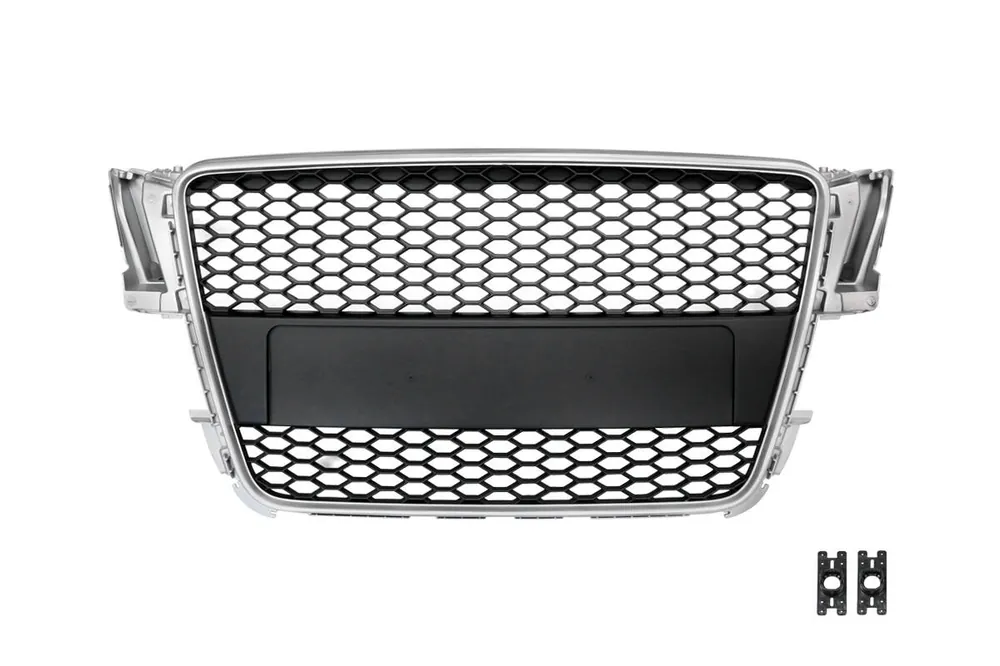 Grill Audi A5 8T Silver & Black PDC - Hit sprzedaży