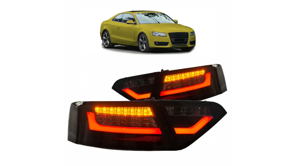 Lampy Audi A5 8T Tył LED Black-Smoke - Już w sprzedaży