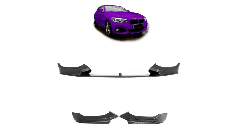 Nowość w sprzedaży | Dokładka BMW 1 F20 F21 Facelift Zderzak Przód Carbon Look