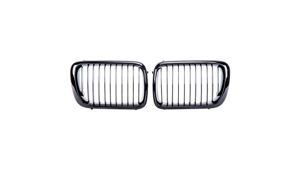 Mega okazja - Grill BMW 3 E36 Facelift Compact pojedyncze żeberka Gloss Black