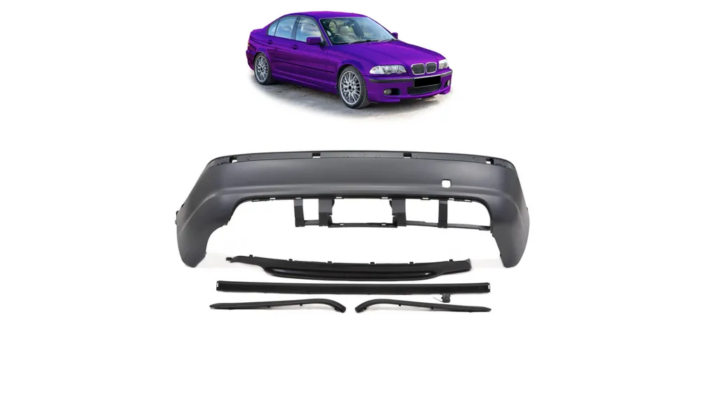 Zderzak BMW 3 E46 Tył z dyfuzorem | Produkt premium