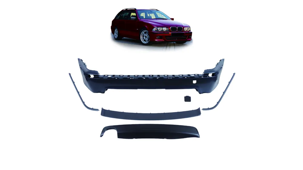 Zderzak BMW 5 E39 Tył z dyfuzorem - Prosto z fabryki
