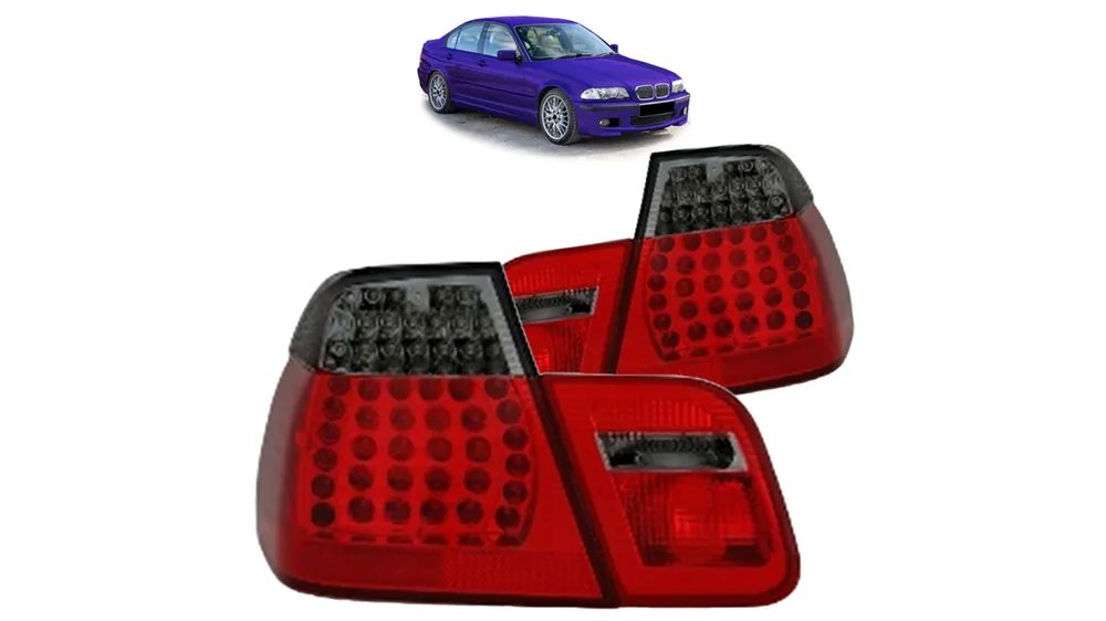 Dodatkowy rabat - Lampy BMW 3 E46 Tył LED Red-Smoke