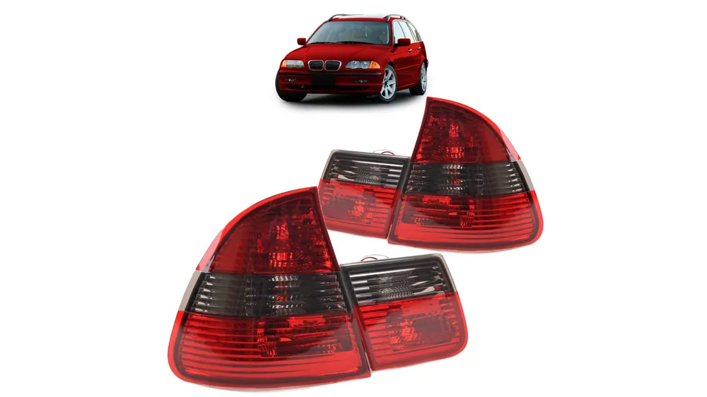 Ostatnie dni | Lampy BMW 3 E46 Tył Crystal Red Smoke