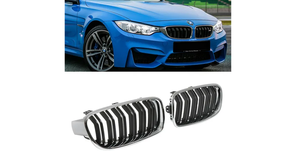 Grill BMW 3 F30 F31 podwójne żeberka Chrome & Black - Nie zwlekaj