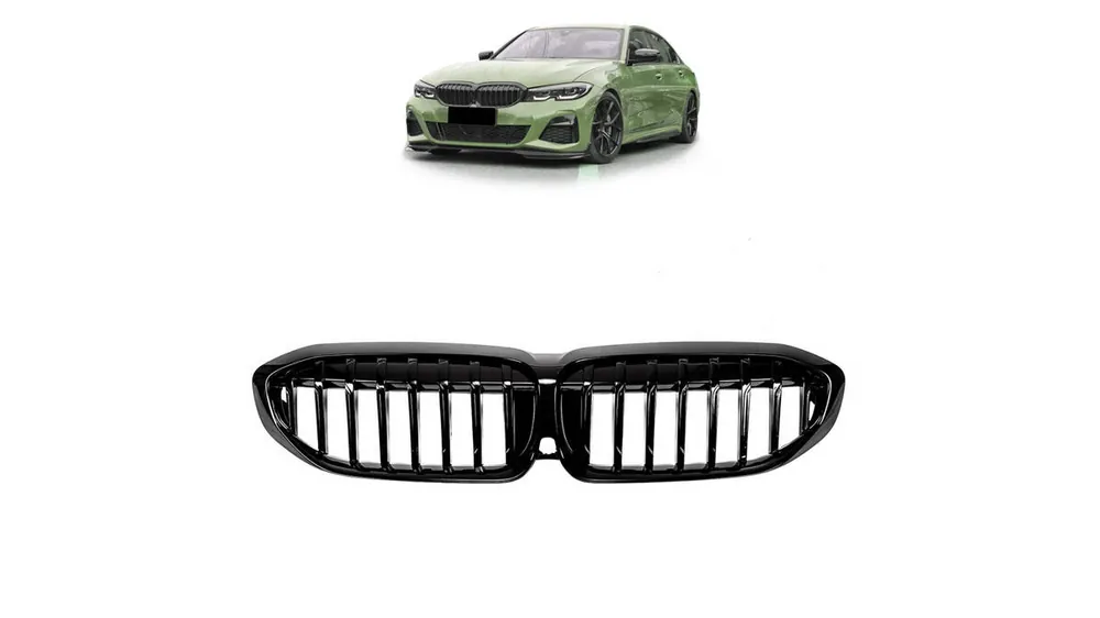 Grill BMW 3 G20 G21 pojedyncze żeberka Gloss Black - Na zamówienie