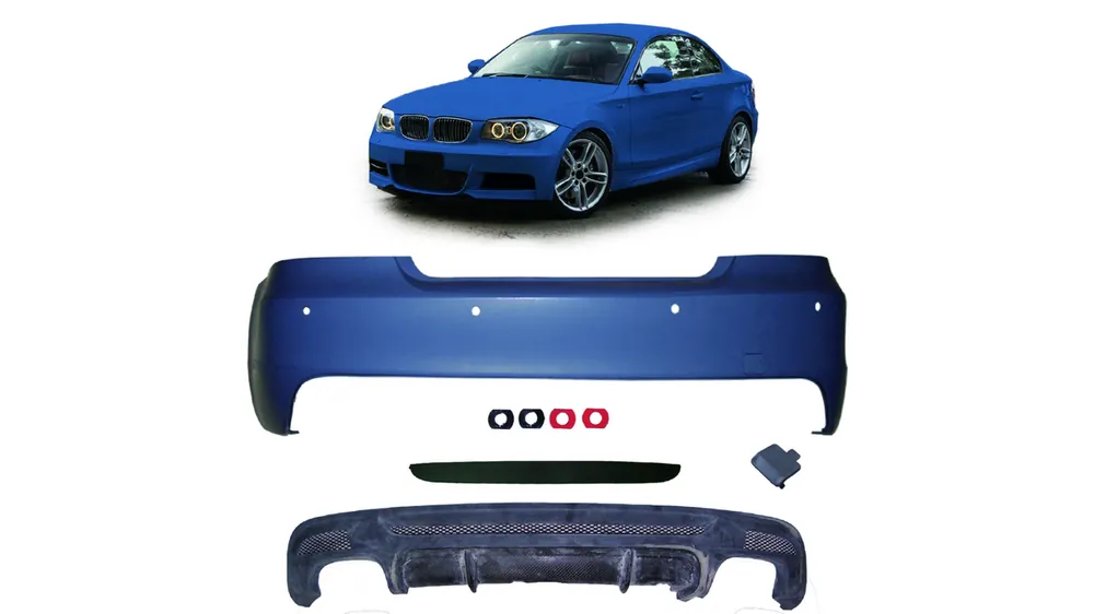 Zderzak BMW 1 E82 E88 Tył z dyfuzorem - Bestseller
