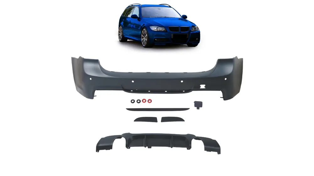 Zderzak BMW 3 E91 Tył z dyfuzorem - Świetna oferta