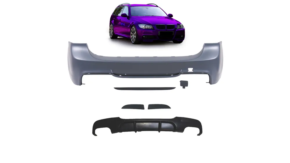 Zderzak BMW 3 E91 Tył z dyfuzorem - Cena po obniżce
