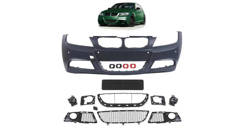 Darmowy zwrot - Zderzak BMW 3 E90 E91 Facelift Przód PDC