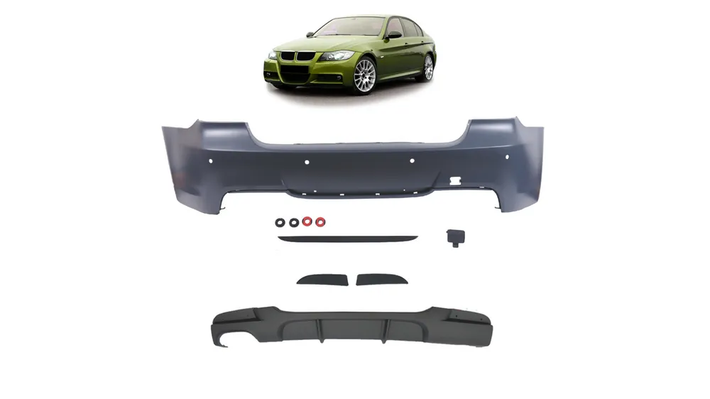 Wysoka jakość - Zderzak BMW 3 E90 Tył z dyfuzorem