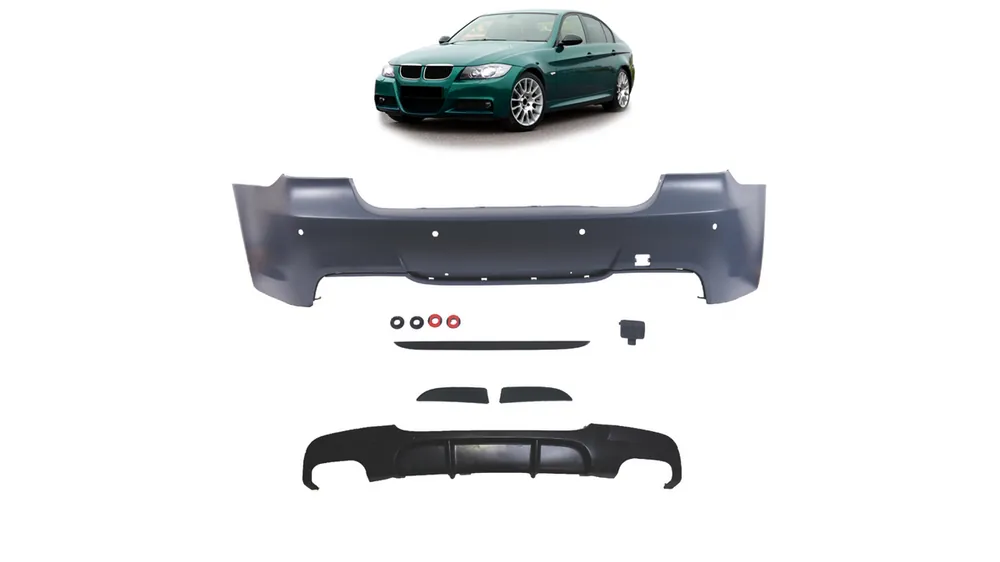 Ostatnia okazja | Zderzak BMW 3 E90 Tył z dyfuzorem