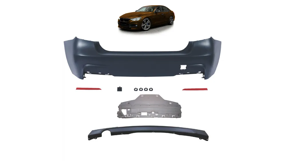 Zderzak BMW 3 F30 Tył z dyfuzorem - Wysoka jakość