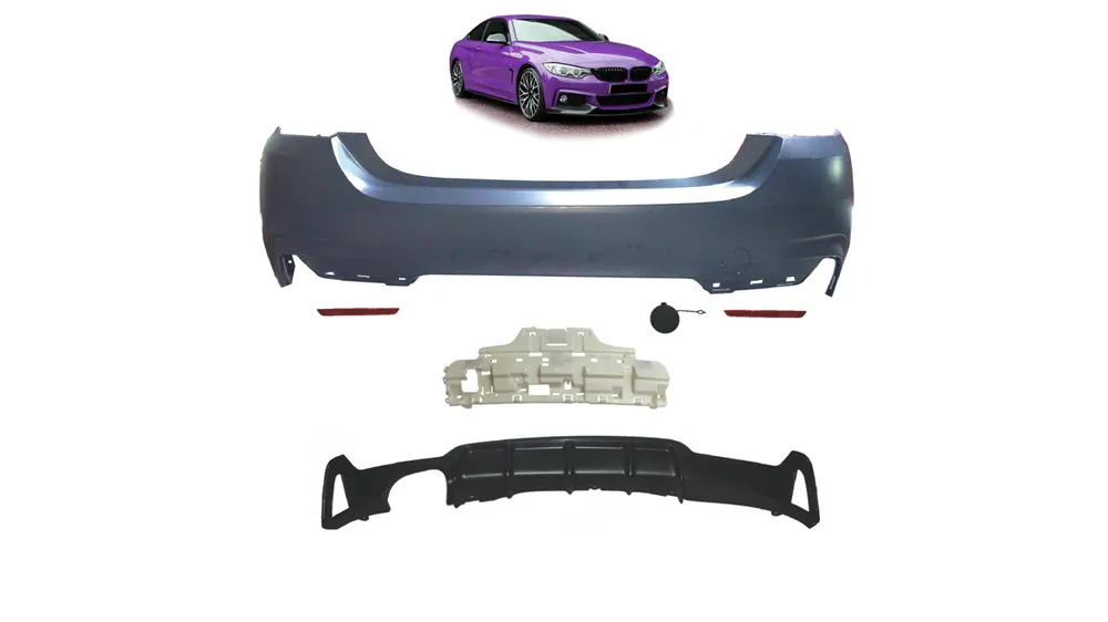 Zderzak BMW 4 F32 F33 F36 Tył z dyfuzorem - Ograniczona dostępność