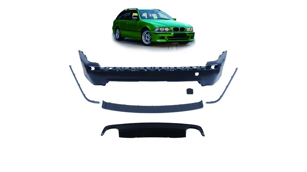 Zderzak BMW 5 E39 Tył z dyfuzorem - Rabat