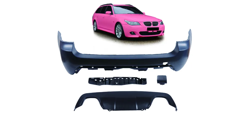 Szybka wysyłka - Zderzak BMW 5 E61 Tył z dyfuzorem