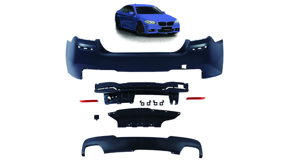 Zderzak BMW 5 F10 Tył z dyfuzorem - Najwyższa jakość