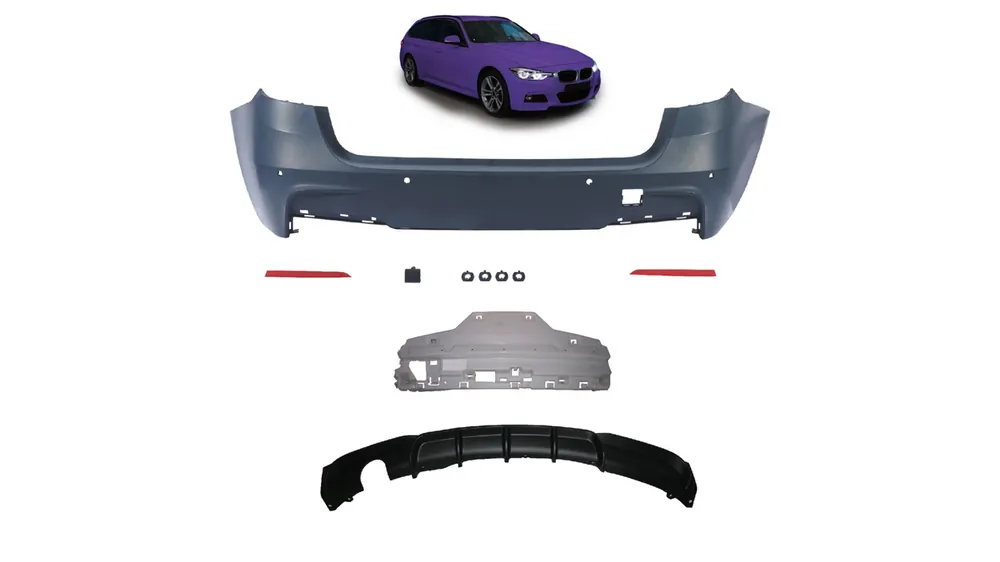Zderzak BMW 3 F31 Tył z dyfuzorem - Łatwy zwrot