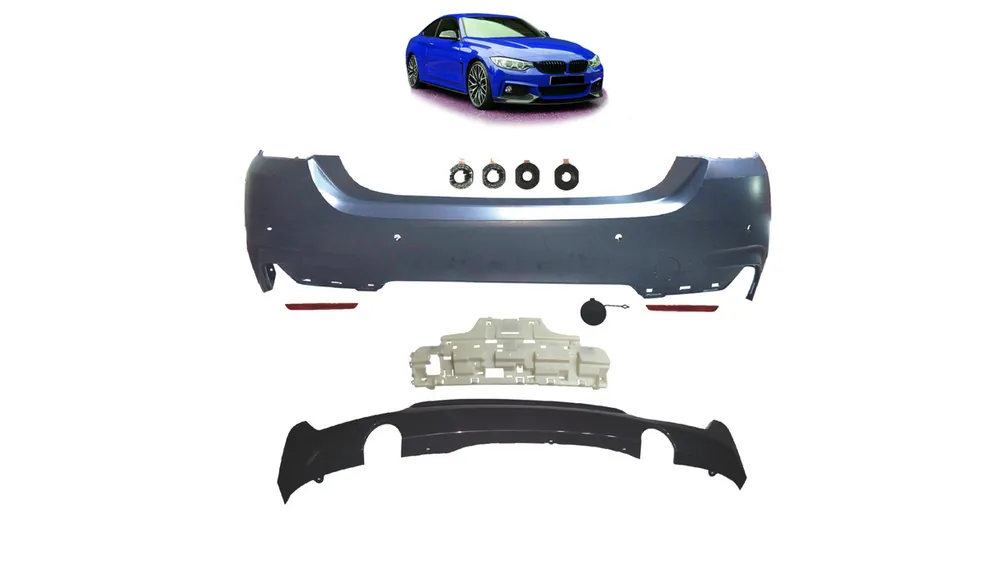 Zderzak BMW 4 F32 F33 F36 Tył z dyfuzorem | Cena po obniżce