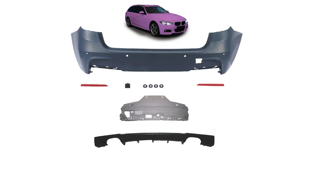 Zderzak BMW 3 F31 Tył z dyfuzorem - Produkt polecany