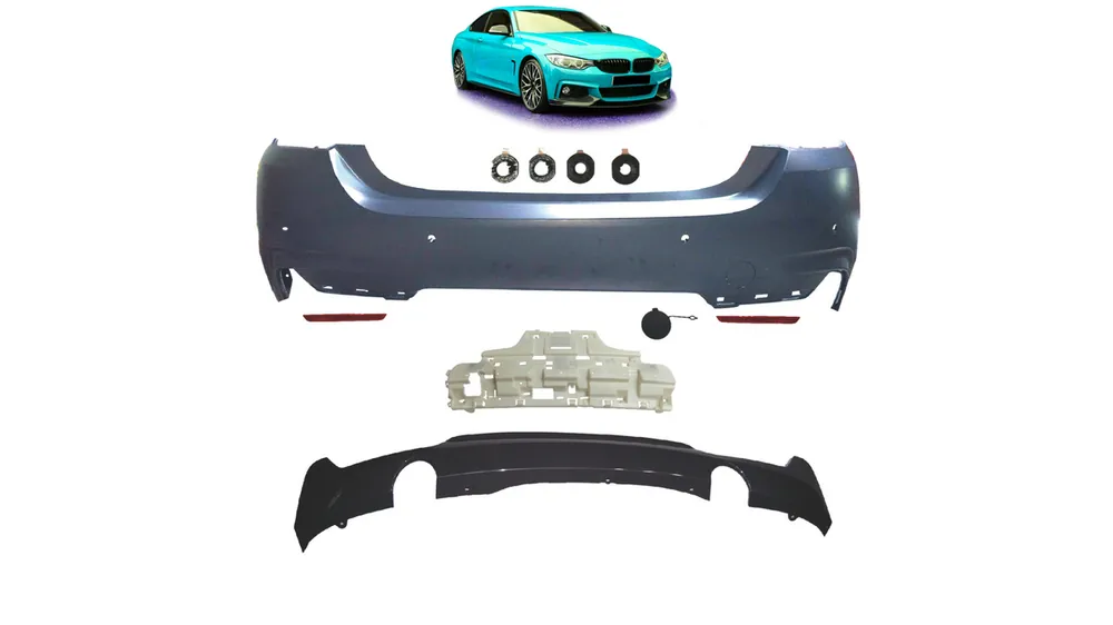 Zderzak BMW 4 F32 F33 F36 Tył z dyfuzorem - Produkt ceniony przez klientów