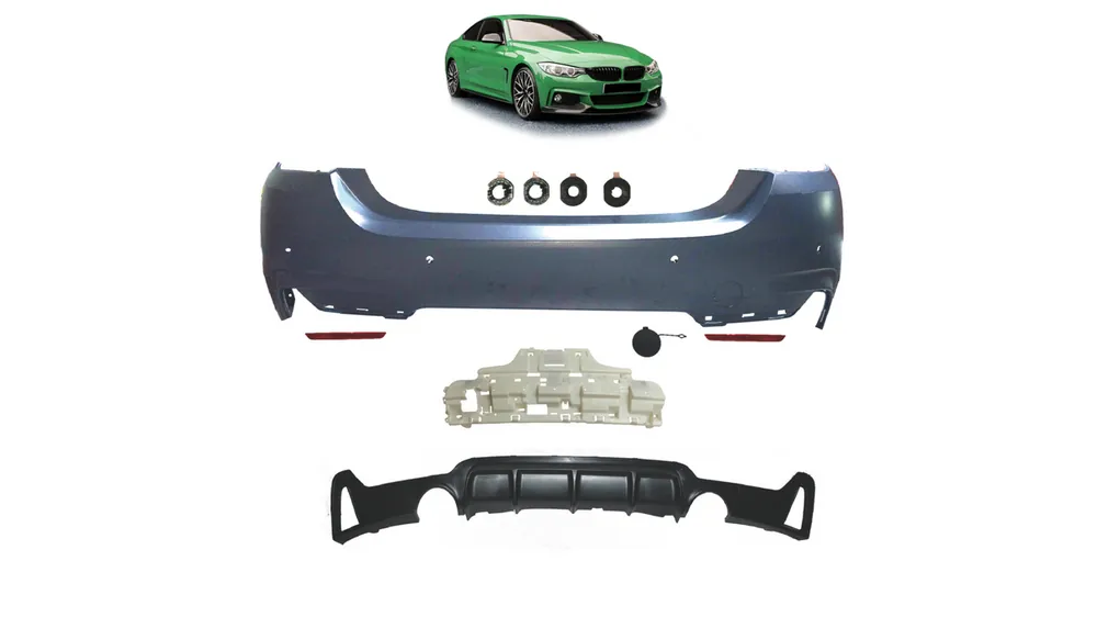 Zderzak BMW 4 F32 F33 F36 Tył z dyfuzorem - Jakość premium