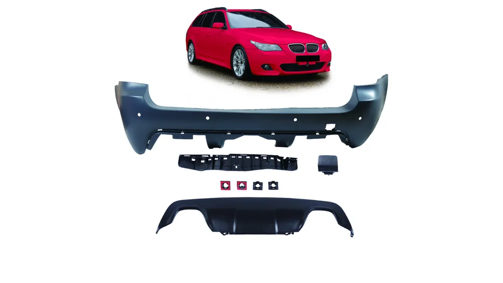 Cena po obniżce | Zderzak BMW 5 E61 Facelift Tył z dyfuzorem