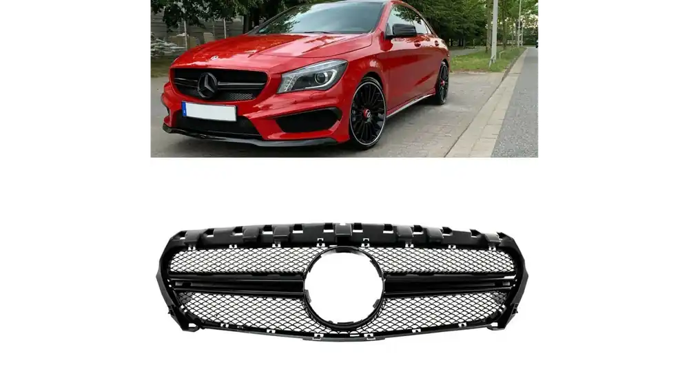 Zostało tylko kilka sztuk | Grill Mercedes-Benz CLA C117, X117 Black A-Type