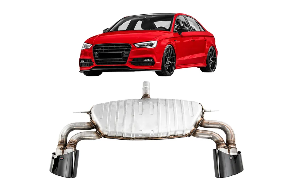 Najlepsza cena - Tłumik Końcowy Black AUDI A3 2017-2019