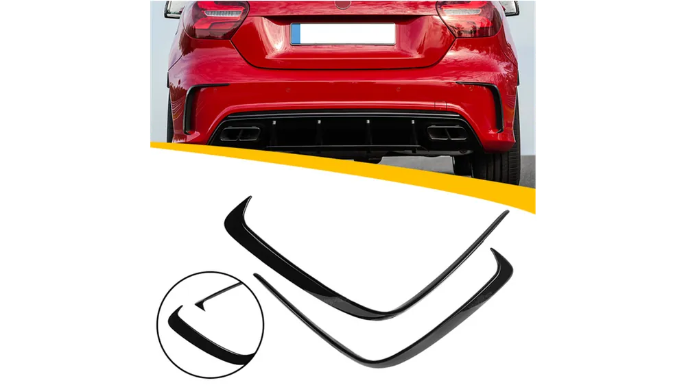 Świetna cena - Kratka Mercedes-Benz A W176 Zderzak Tył Gloss Black