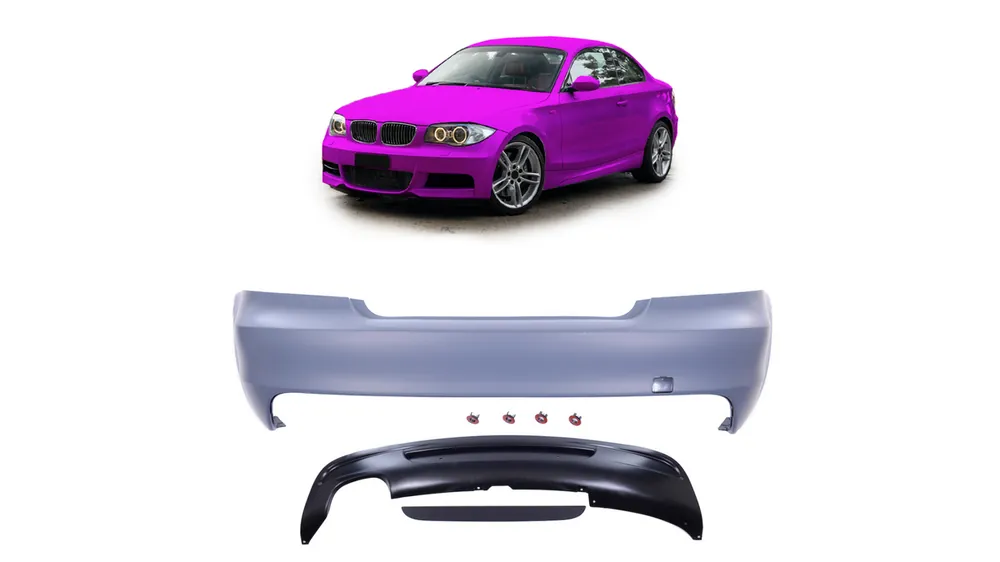 Zderzak BMW 1 E82 E88 Tył z dyfuzorem - Premium