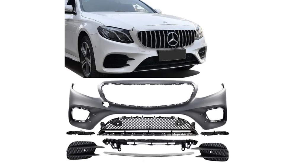 Zderzak Mercedes-Benz E W213 S213 w o AMG E63 Przód z Grillem - Nowy produkt