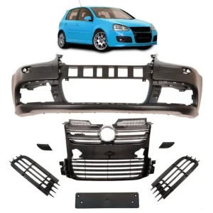 Zderzak Volkswagen Golf V Przód Grill Gloss Black | Końcówka serii