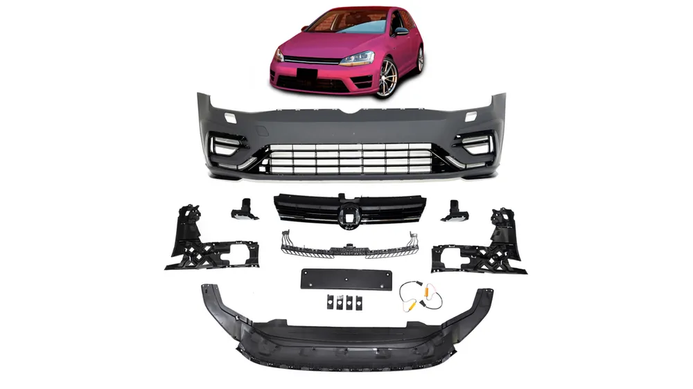 Łatwy zwrot - Zderzak Volkswagen Golf 7 Przód SRA Grill