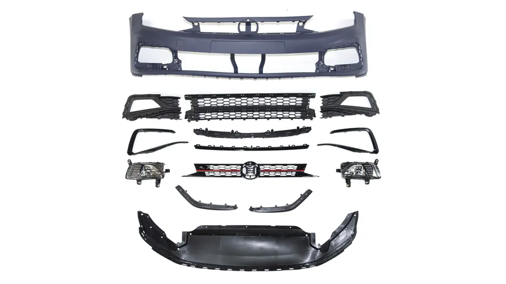 Zderzak Volkswagen POLO VI Przód Grill Halogeny - Bardzo popularny produkt
