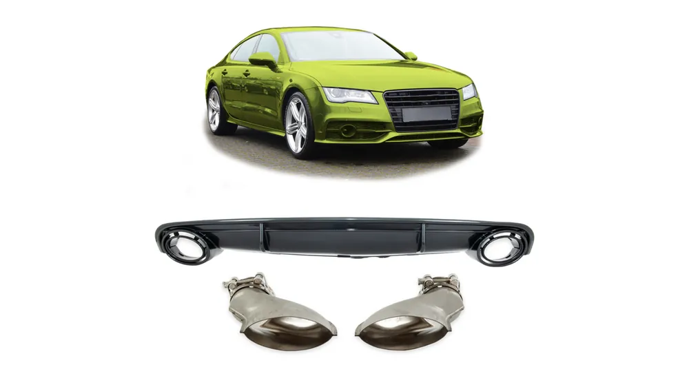 Dyfuzor Audi A7 C7 Tył Carbon Look | Hit