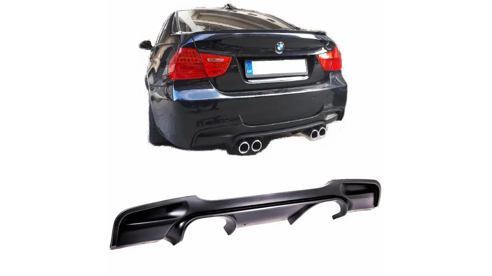 Okazja dnia - Dyfuzor BMW 3 E90 E91 Tył Matt Black