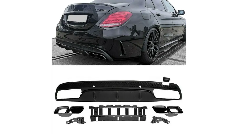 Dyfuzor Mercedes-Benz C W205 S205 Tył z końcówkami - Klienci polecają