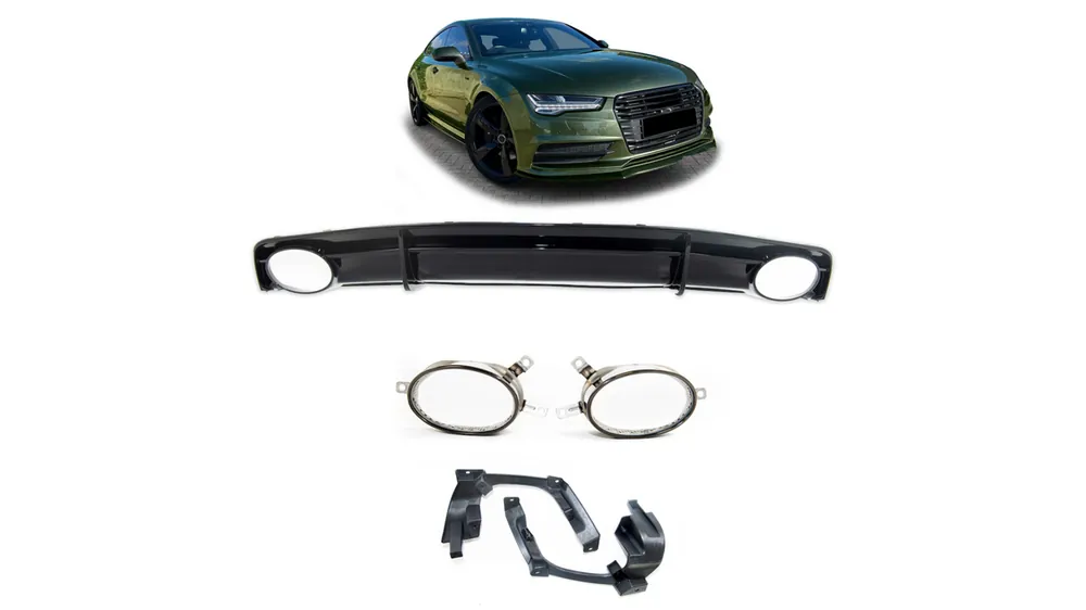 Dyfuzor Audi A7 C7 Facelift Tył z końcówkami - Produkt polecany