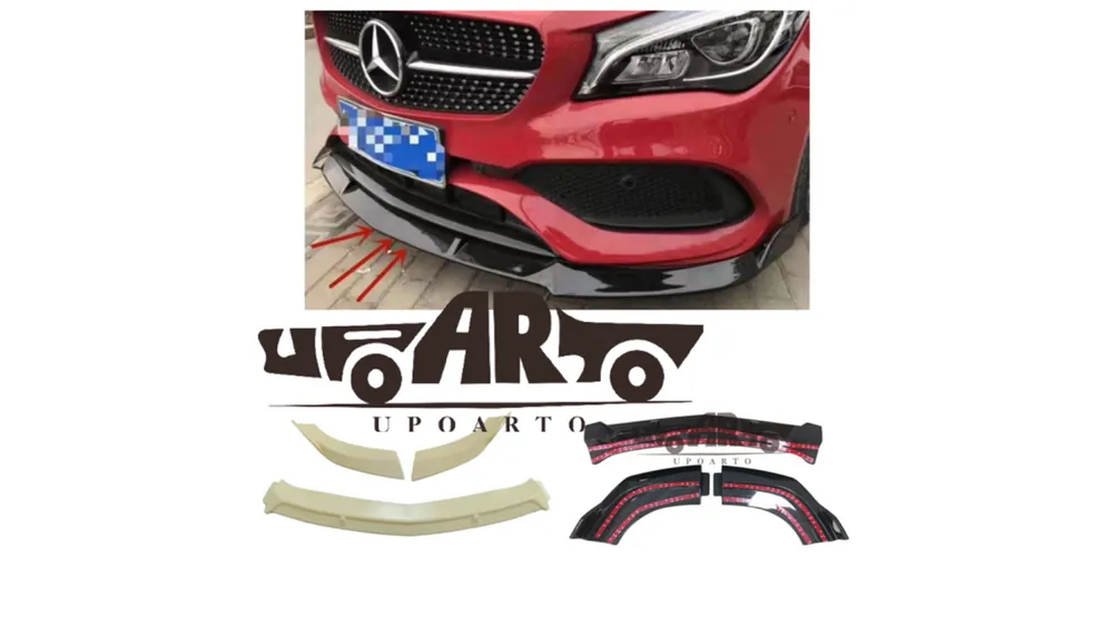 Okazja cenowa - Dokładka Mercedes-Benz CLA C117, X117 Facelift Zderzak Przód Gloss Black