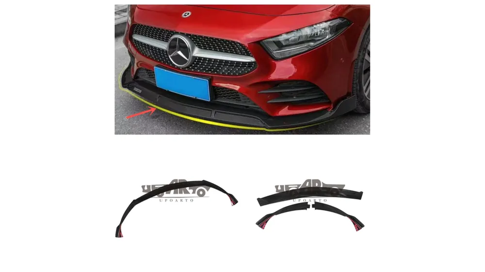 Wyprzedaż zapasów | Dokładka Mercedes-Benz A W177 Zderzak Przód Gloss Black