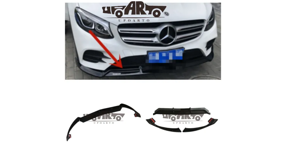 Oferta promocyjna - Dokładka Mercedes-Benz C W205 S205 A205 C205 Zderzak Przód Gloss Black