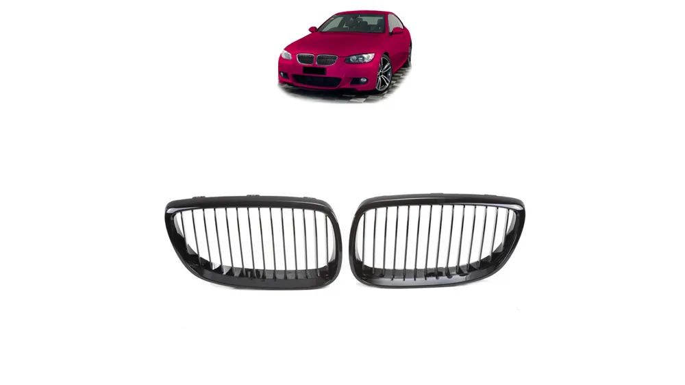 Grill BMW 3 E92 E93 pojedyncze żeberka Gloss Black | Już w sprzedaży