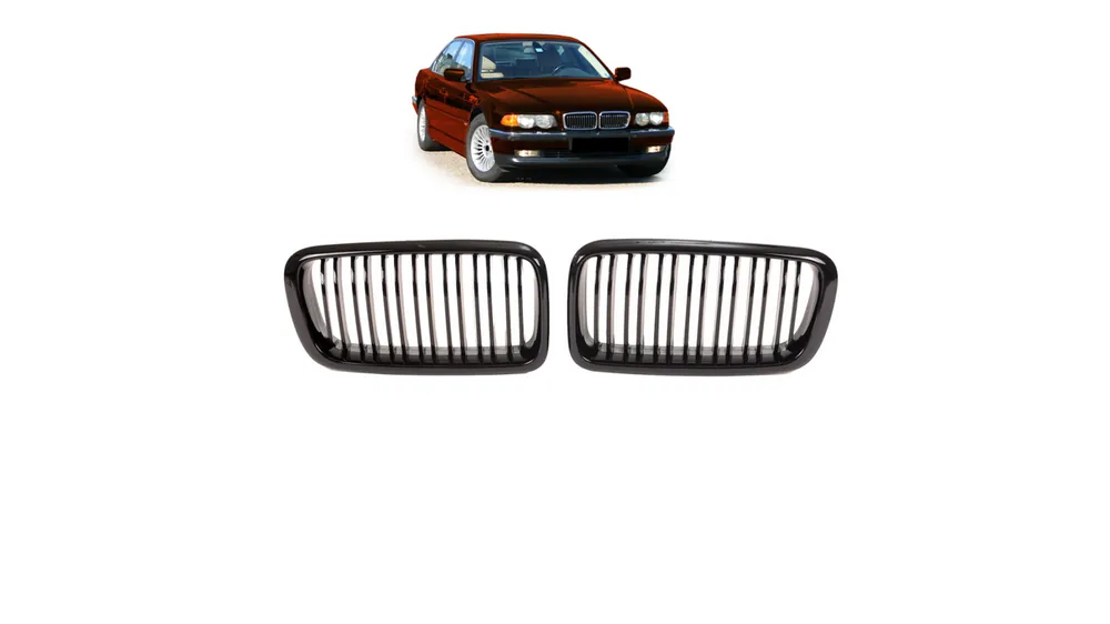Produkt polecany - Grill BMW 7 E38 podwójne żeberka Gloss Black