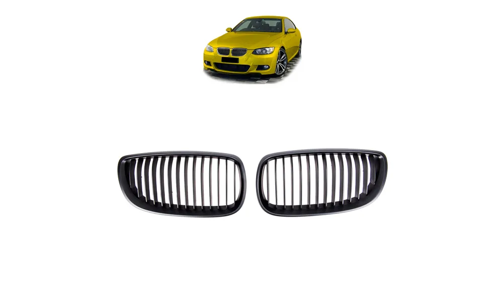 Hit - Grill BMW 3 E92 E93 pojedyncze żeberka Matt Black