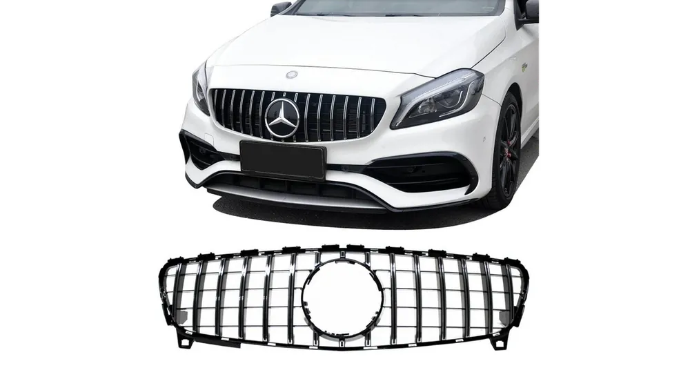 Grill Mercedes-Benz A W176 Facelift GT Chrome & Black | Cena producenta