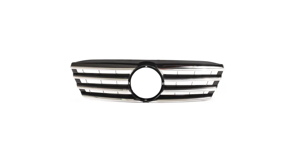 Zniżka - Grill Mercedes-Benz C W203 S203 Gloss Black & Chrome