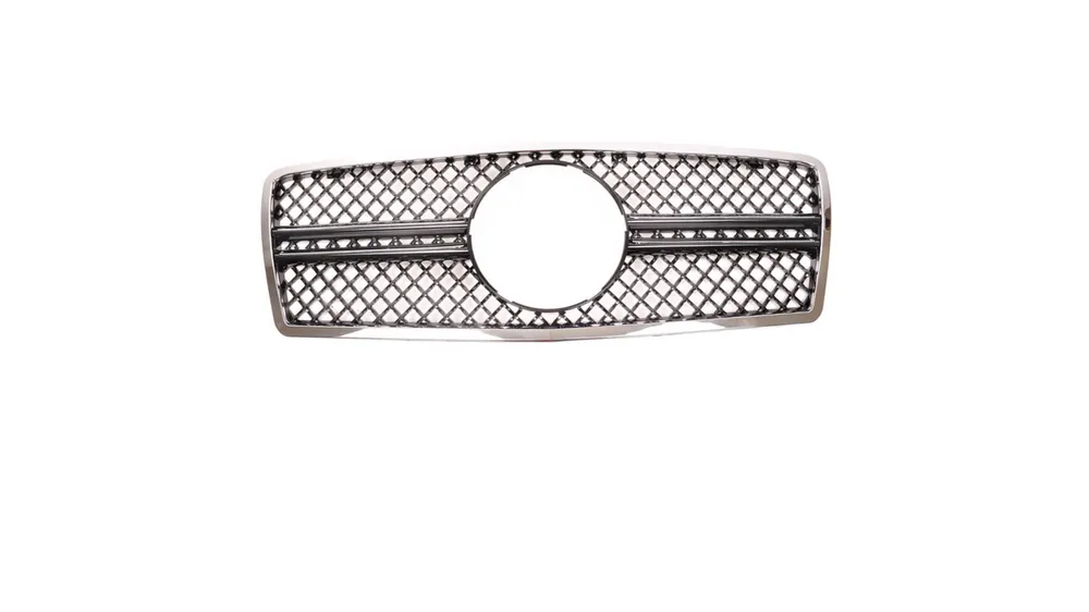 Łatwy zwrot - Grill Mercedes-Benz E W210 S210 Chrome & Black A-Type