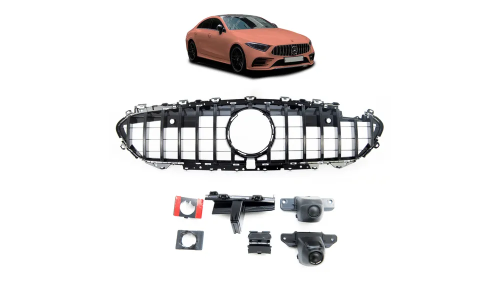 Bezpieczne zakupy | Grill Mercedes-Benz CLS C257 GT Gloss Black Camera